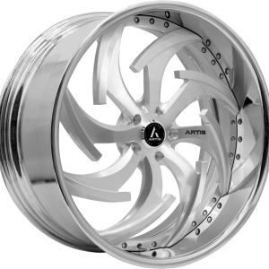 26" ARTIS FORGED DAGGER BRUSHED FACE CHROME LIP FINISH RIMS