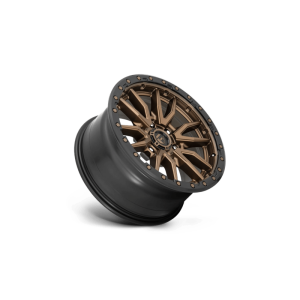 17" FUEL WHEELS D681 REBEL BRONZE WITH BLACK LIP 6-LUG OFF-ROAD RIMS - Image 2