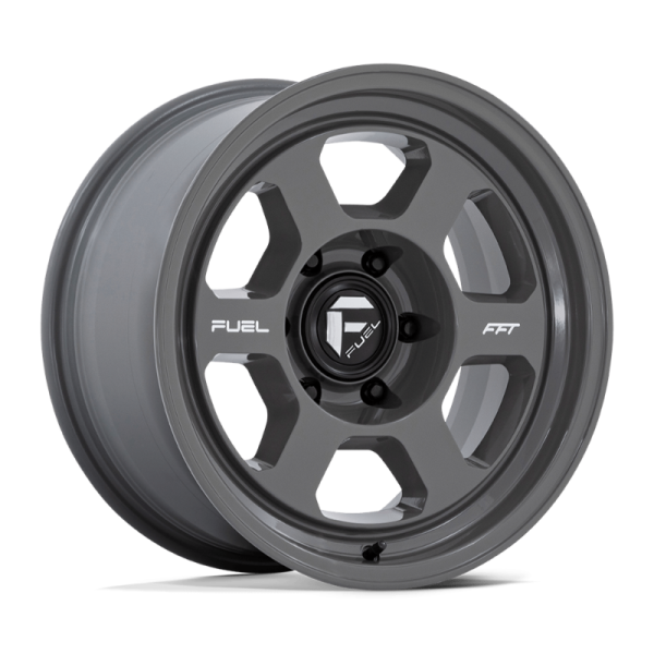 17" FUEL WHEELS FC860 HYPE BATTLESHIP GRAY FINISH OFF-ROAD RIMS