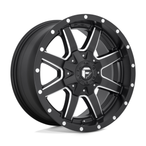 17" FUEL WHEELS D538 MAVERICK BLACK MILLED FINISH OFF-ROAD RIMS