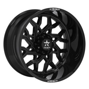 24x14" RBP WHEELS SCORPION 80R- CAST FULL GLOSS BLACK FINISH RIMS ONLY 6x139/135 ET-76