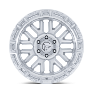 17" FUEL WHEELS FC890 RAIL GLOSS SILVER WITH MACHINED FACE OFF-ROAD RIMS - Image 3