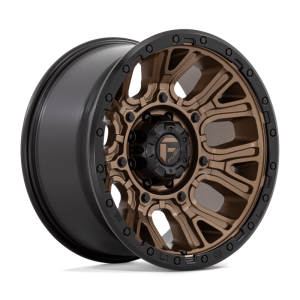 17" FUEL WHEELS D826 TRACTION MATTE BRONZE WITH BLACK RING OFF-ROAD RIMS