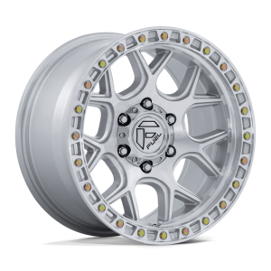 17" FUEL WHEELS FC908 PUMA GLOSS SILVER WITH MACHINED FACE OFF-ROAD RIMS