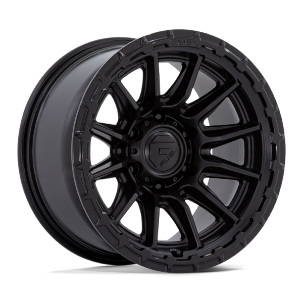 88668e2b60b3b25a4f22693449120b1d185f4a0c2390b2ae55dc50ea334a69b8 17" FUEL WHEELS FC866 PISTON BLACKOUT WITH GLOSS BLACK LIP OFF-ROAD RIMS