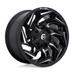 17" FUEL WHEELS D753 REACTION GLOSS BLACK MILLED OFF-ROAD RIMS