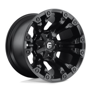 17" FUEL WHEELS D560 VAPOR MATTE BLACK FINISH OFF-ROAD RIMS