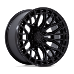 17" FUEL WHEELS FC869 SIGMA BLACKOUT WITH GLOSS BLACK LIP FINISH OFF-ROAD RIMS