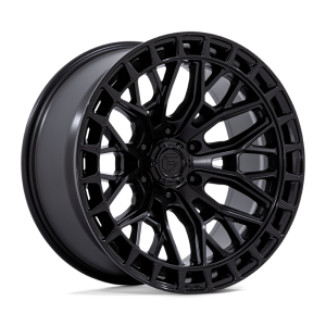 17" FUEL WHEELS FC869 SIGMA BLACKOUT WITH GLOSS BLACK LIP FINISH OFF-ROAD RIMS