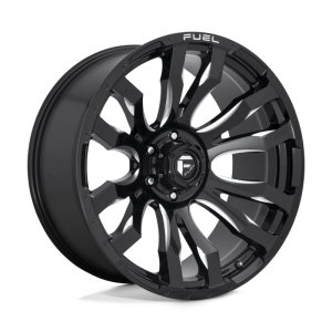 17" FUEL WHEELS D673 BLITZ GLOSS BLACK MILLED FINISH OFF-ROAD RIMS