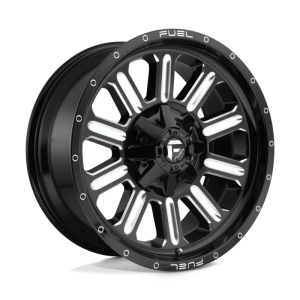 17" FUEL WHEELS D620 HARDLINE GLOSS BLACK MATTE OFF-ROAD RIMS