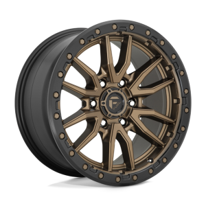 17" FUEL WHEELS D681 REBEL BRONZE WITH BLACK LIP 6-LUG OFF-ROAD RIMS
