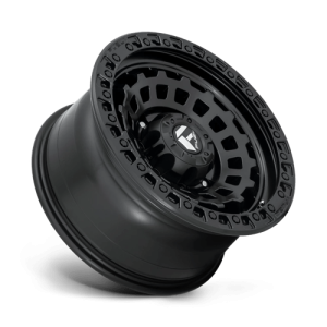 17" FUEL WHEELS D633 ZEPHYR MATTE BLACK FINISH CROSSOVER RIMS - Image 2