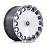 20" ASANTI BLACK LABEL WHEELS ARISTROCAT GLOSS PLATINUM BRIGHT MACHINED FACE FINISH RIMS