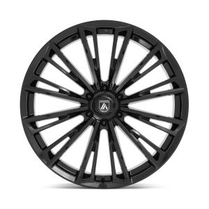 20" ASANTI BLACK LABEL WHEELS CORONA GLOSS BLACK FINISH RIMS - Image 2