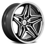 20" ASANTI BLACK LABEL WHEELS DUKE GLOSS BLACK MACHINED FACE FINISH RIMS