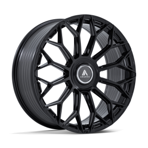 20" ASANTI BLACK LABEL WHEELS ENVOY GLOSS BLACK FINISH RIMS
