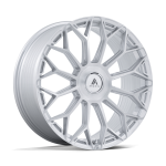 20" ASANTI BLACK LABEL WHEELS ENVOY GLOSS SILVER WITH BRUSHED FACE FINISH RIMS