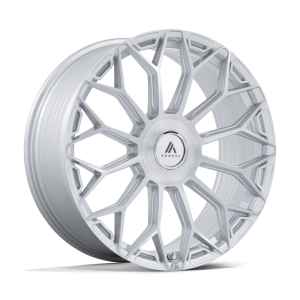 20" ASANTI BLACK LABEL WHEELS ENVOY GLOSS SILVER WITH BRUSHED FACE FINISH RIMS