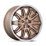 20" ASANTI BLACK LABEL WHEELS IMPERATOR BRONZE MACHINED WITH SS LIP FINISH RIMS