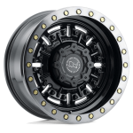 17" BLACK RHINO WHEELS ABRAMS GLOSS GUN BLACK MACHINED DARK TINT FINISH RIMS