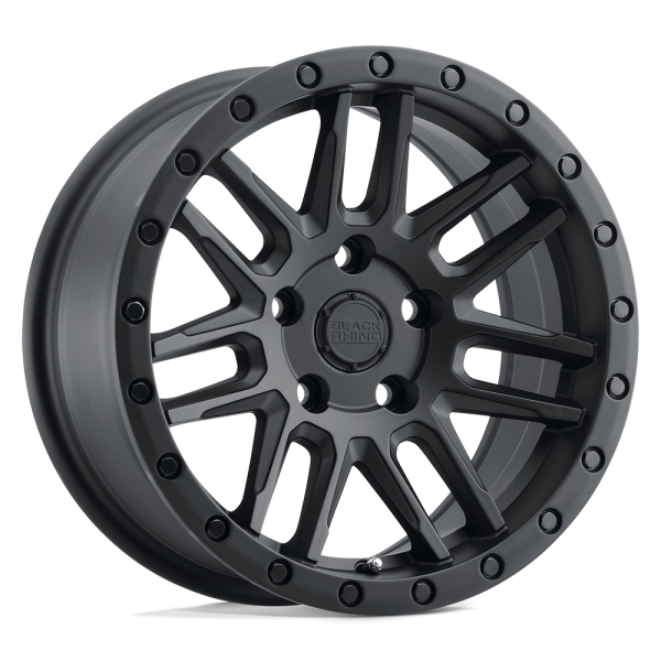 17" BLACK RHINO WHEELS ARCHES MATTE BLACK FINISH RIMS