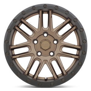 17" BLACK RHINO WHEELS ARCHES BRONZE W/BLACK RING FINISH RIMS - Image 3