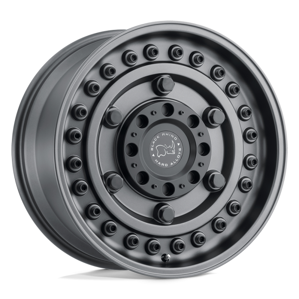 17" BLACK RHINO WHEELS ARMORY GUN BLACK FINISH RIMS