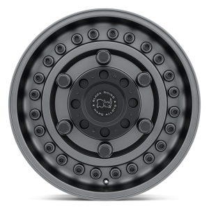 17" BLACK RHINO WHEELS ARMORY GUN BLACK FINISH RIMS - Image 3