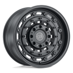 18" BLACK RHINO WHEELS ARSENAL TEXTURED MATTE BLACK FINISH OFF-ROAD RIMS