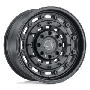 18" BLACK RHINO WHEELS ARSENAL TEXTURED MATTE BLACK FINISH OFF-ROAD RIMS