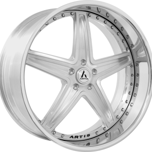24" ARTIS FORGED BAYOU BRUSHED FACE CHROME LIP FINISH RIMS