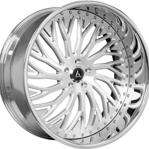 24" ARTIS FORGED BOLIXI BRUSHED FACE CHROME LIP FINISH RIMS