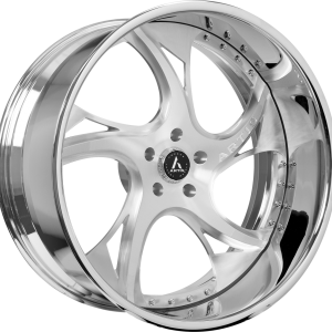 24" ARTIS FORGED CAPITAL BRUSHED FACE CHROME LIP FINISH RIMS