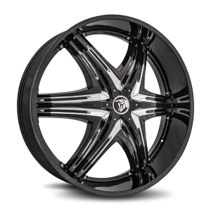 30" DIABLO WHEELS ELITE G2 BLACK CHROME INSERTS FINISH RIMS