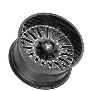 20x12" FITTIPALDI WHEELS FTC07BM GLOSS BLACK MILLED FINISH RIMS  6x139 6x135 ET-44 BUY 3 GET 1 FREE PROMO - Image 2