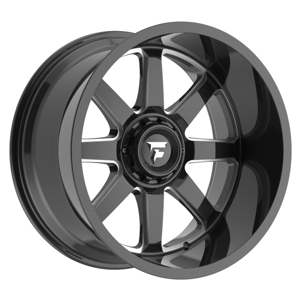 18x9" FITTIPALDI WHEELS FA16 GLOSS BLACK MILLED FINISH RIMS 6x139 6x135 ET12 BUY 3 GET 1 FREE PROMO