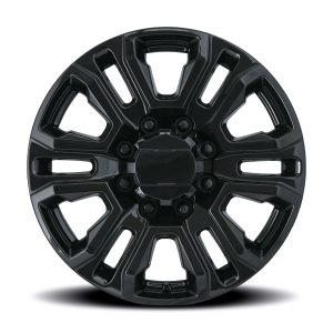 20" FACTORY REPRODUCTIONS WHEELS FR275 GM TRUCK 2500 GLOSS BLACK FINISH RIMS - Image 2