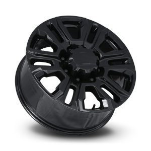 20" FACTORY REPRODUCTIONS WHEELS FR275 GM TRUCK 2500 GLOSS BLACK FINISH RIMS - Image 3
