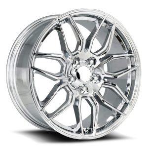 20" FACTORY REPRODUCTIONS WHEELS FR 401F C8 Z06 CORVETTE CHROME FINISH RIMS