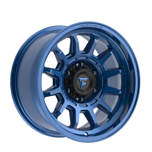 17x8.5" FITTIPALDI WHEELS FT102 SATIN GLOSS BLUE FINISH RIMS 5x127 ET00 Discounted