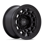 17" BLACK RHINO WHEELS FUJI MATTE BLACK FINISH RIMS