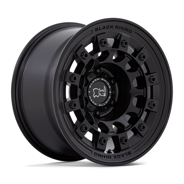 17" BLACK RHINO WHEELS FUJI MATTE BLACK FINISH RIMS