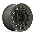 17" BLACK RHINO WHEELS FUJI OLIVE DRAB GREEN FINISH RIMS