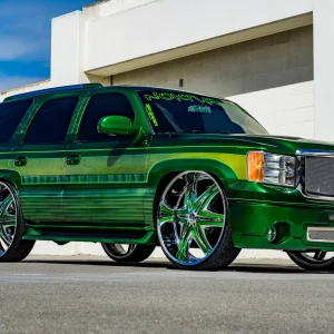 26" DIABLO WHEELS ELITE CHROME BLACK INSERTS FINISH RIMS - Image 5