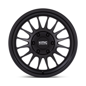 18" KMC WHEELS KM447 IMPACT SATIN BLACK FORGED MONOBLOCK FINISH RIMS - Image 3