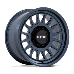 18" KMC WHEELS KM452 IMPACT METALLIC BLUE FORGED MONOBLOCK FINISH RIMS