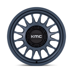 18" KMC WHEELS KM452 IMPACT METALLIC BLUE FORGED MONOBLOCK FINISH RIMS - Image 3