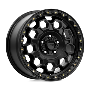 17" KMC WHEELS KM545 TREK SATIN BLACK FINISH RIMS