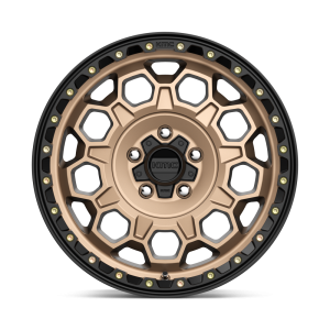 17" KMC WHEELS KM545 TREK MATTE BRONZE WITH BLACK LIP FINISH RIMS - Image 2